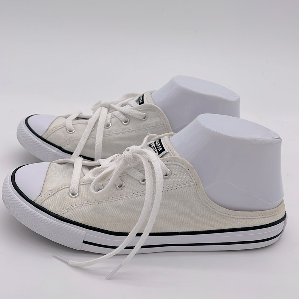 Converse White Canvas Sneakers - Picture 4 of 9